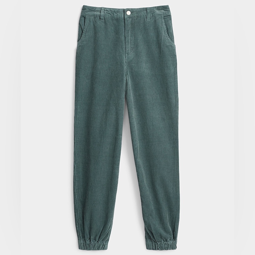 Sage Green Corduroy Joggers
